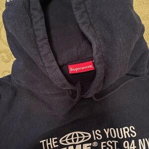 Supreme Blue Hoodie Small